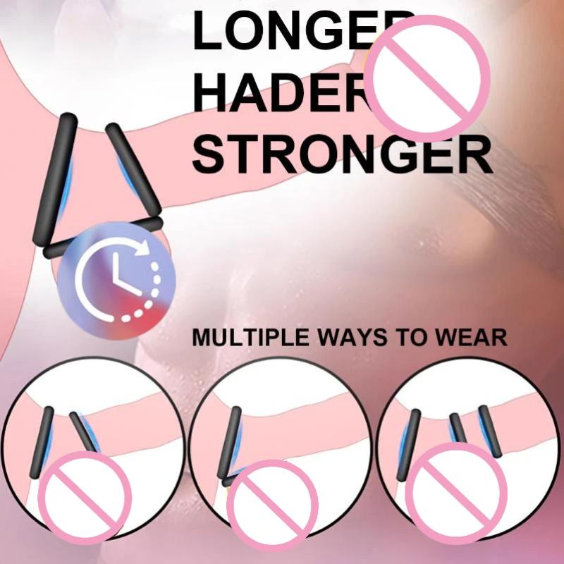4Pcs Silicone Penis Ring Set f - Men Accessories Combo 评论和价格