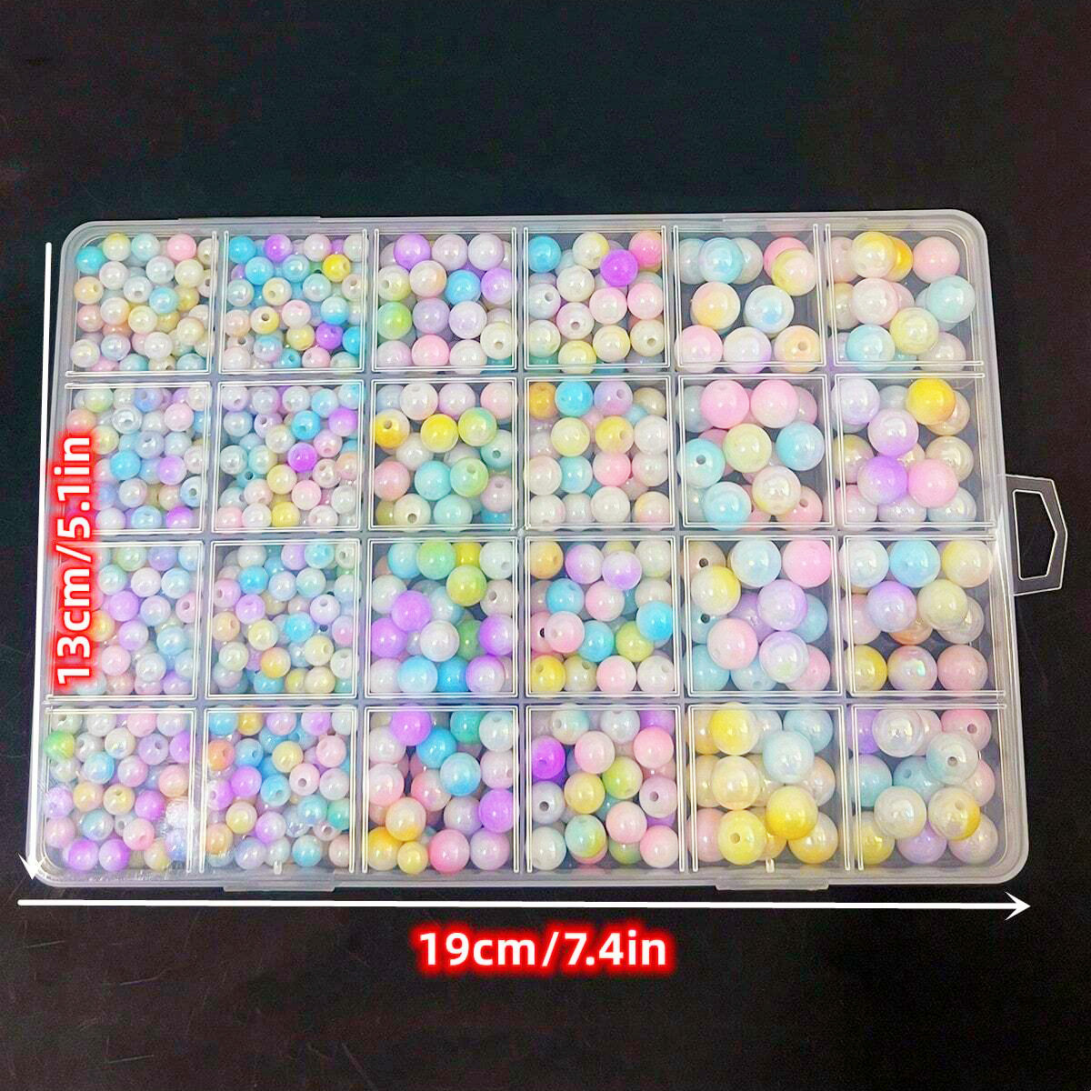 800pcs/24 grid set box 6mm/8mm - Men Accessories Box 评论和价格