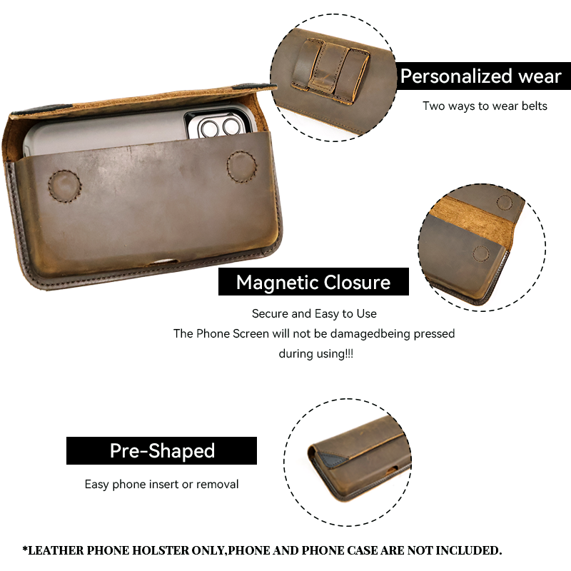 Genuine Leather Waist Bag for  - Men Accessories Box 评论和价格