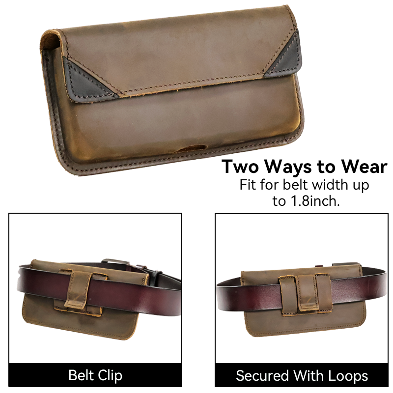Genuine Leather Waist Bag for  - Men Accessories Box 评论和价格