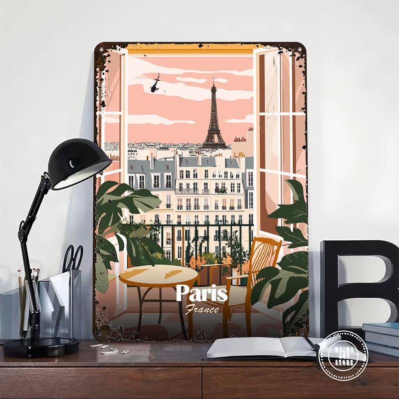 Paris Balcony View Metal Poste - Men'S Accessories Paris 评论和价格