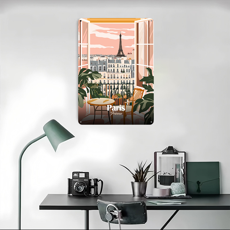 Paris Balcony View Metal Poste - Men'S Accessories Paris 评论和价格