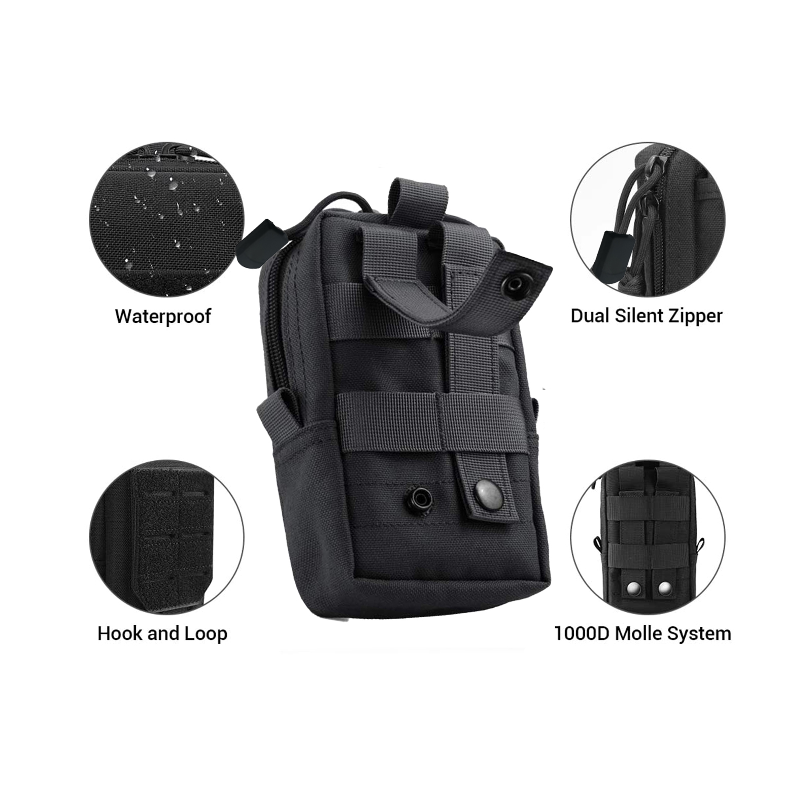 Tactical Molle Pouch Waist Bag - Men Accessories Box 评论和价格