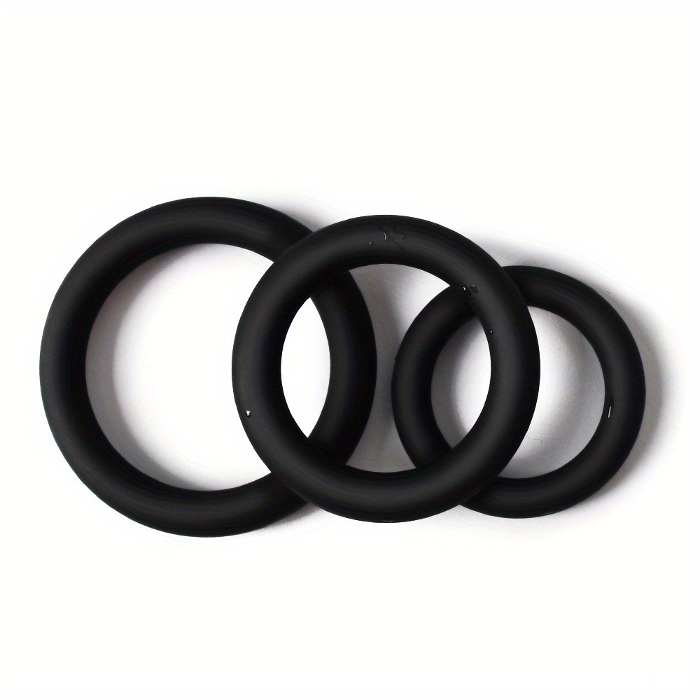3PCS Silicone Penis Rings Set  - Men Accessories Combo 评论和价格