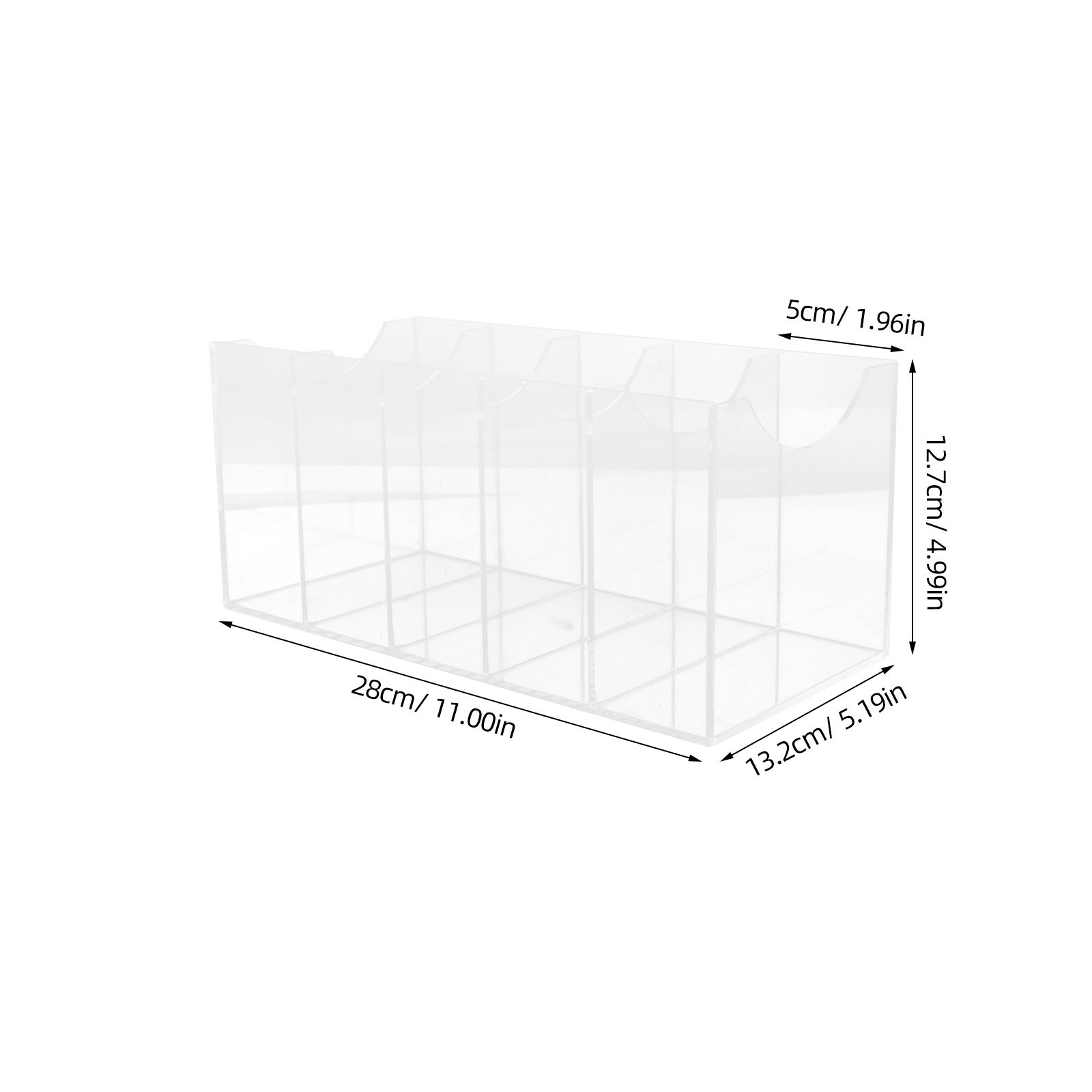 5-Compartment Transparent Belt - Men Accessories Box 评论和价格