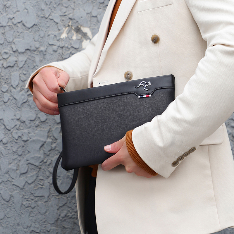 PU Leather Male Money Handbag  - Men Accessories Box 评论和价格