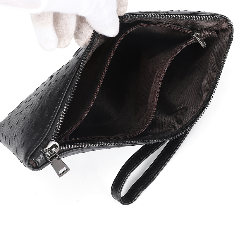 Ostrich Pattern Black Brown Wa - Men Accessories Box 评论和价格