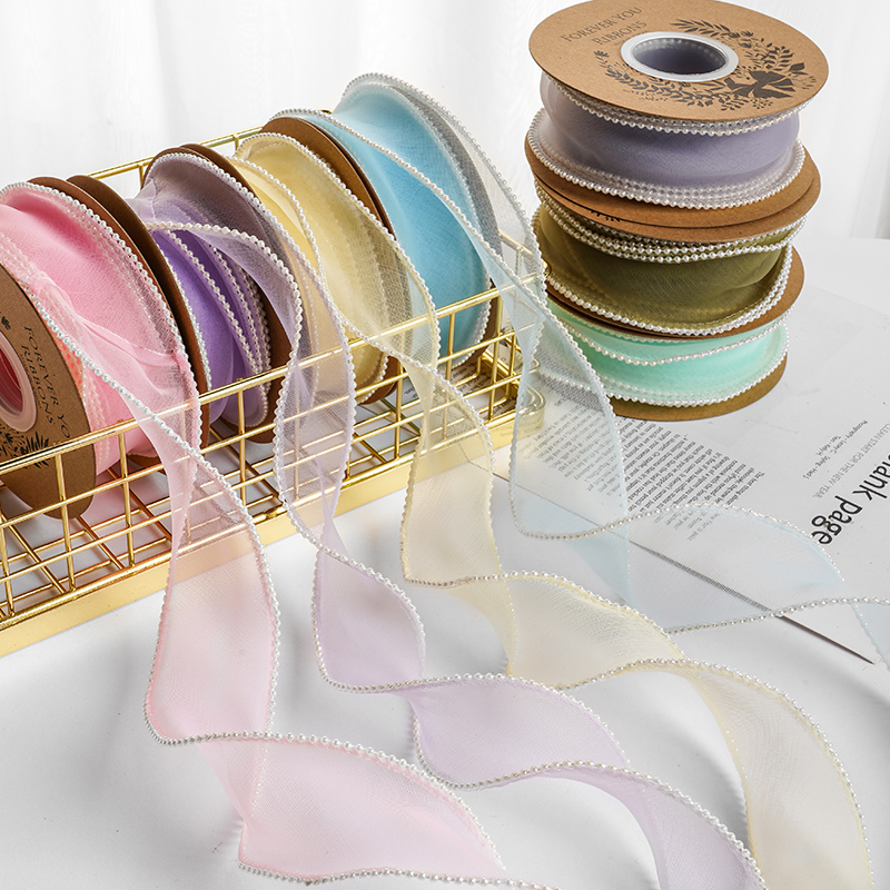 5meters/roll 4CM Width Pearl E - Men Accessories Bouquet 评论和价格