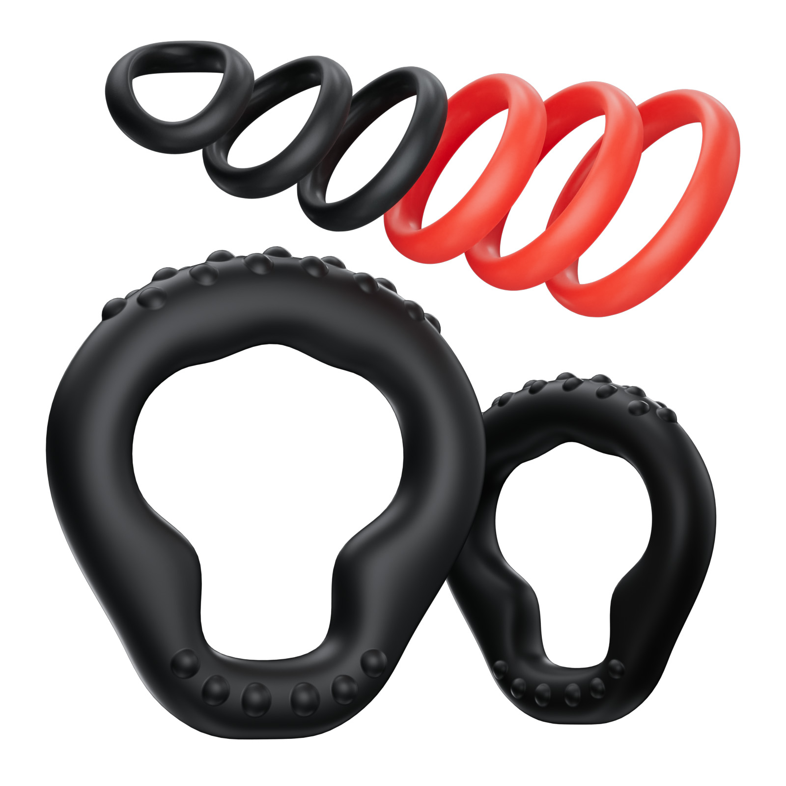 KUSHOR 8 PCS Silicone Penis Ri - Men Accessories Combo 评论和价格