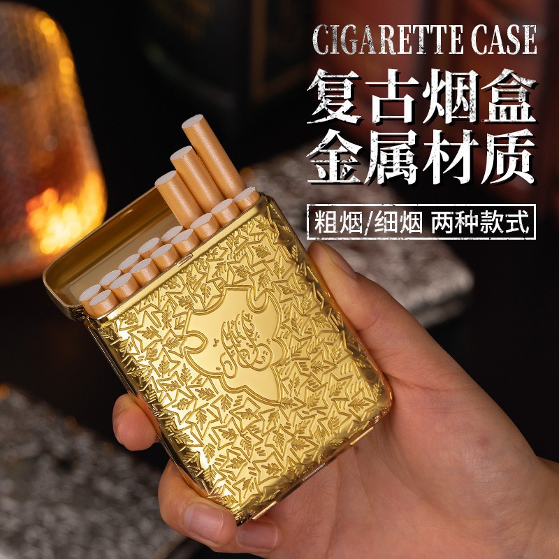 New retro Carving Metal 20 16  - Men Accessories Box 评论和价格