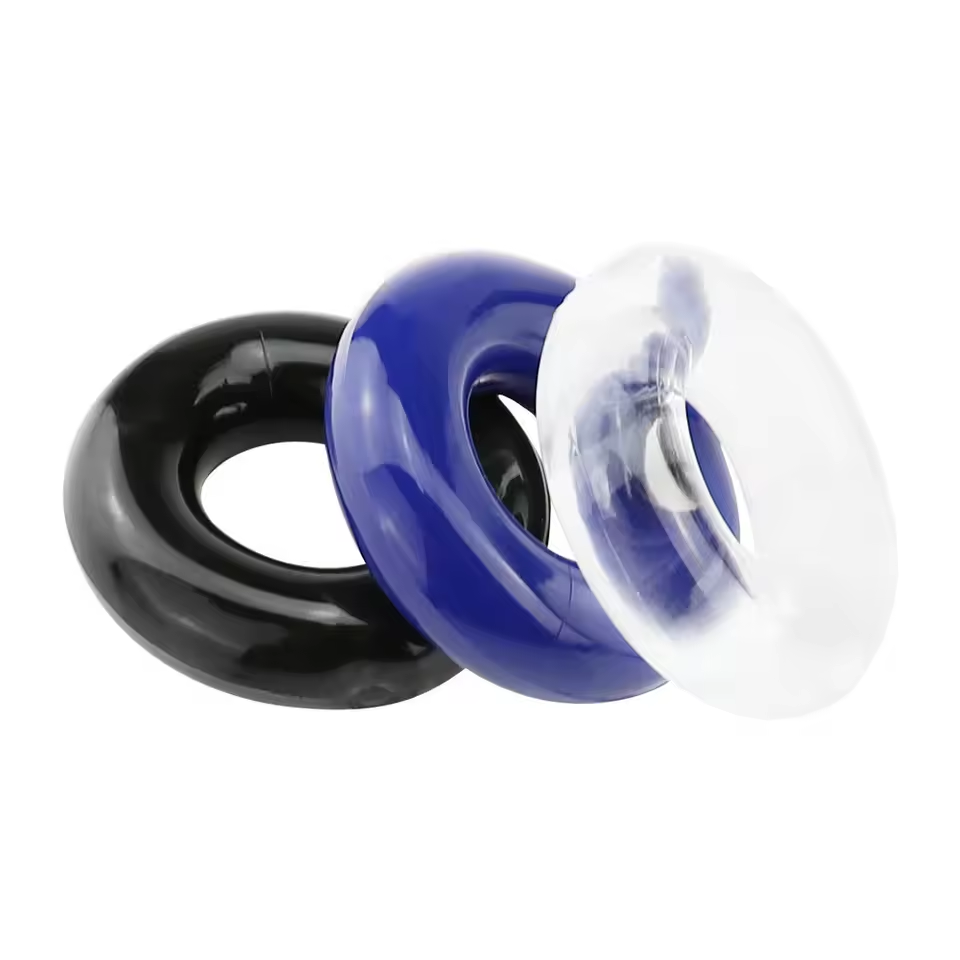 3 Pcs Cock Ring Set TPE Penis  - Men Accessories Combo 评论和价格