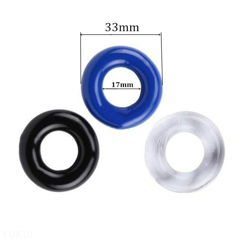 3 Pcs Cock Ring Set TPE Penis  - Men Accessories Combo 评论和价格