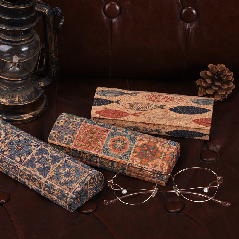 **Natural Cork Glasses Case Ha - Men Accessories Look 评论和价格
