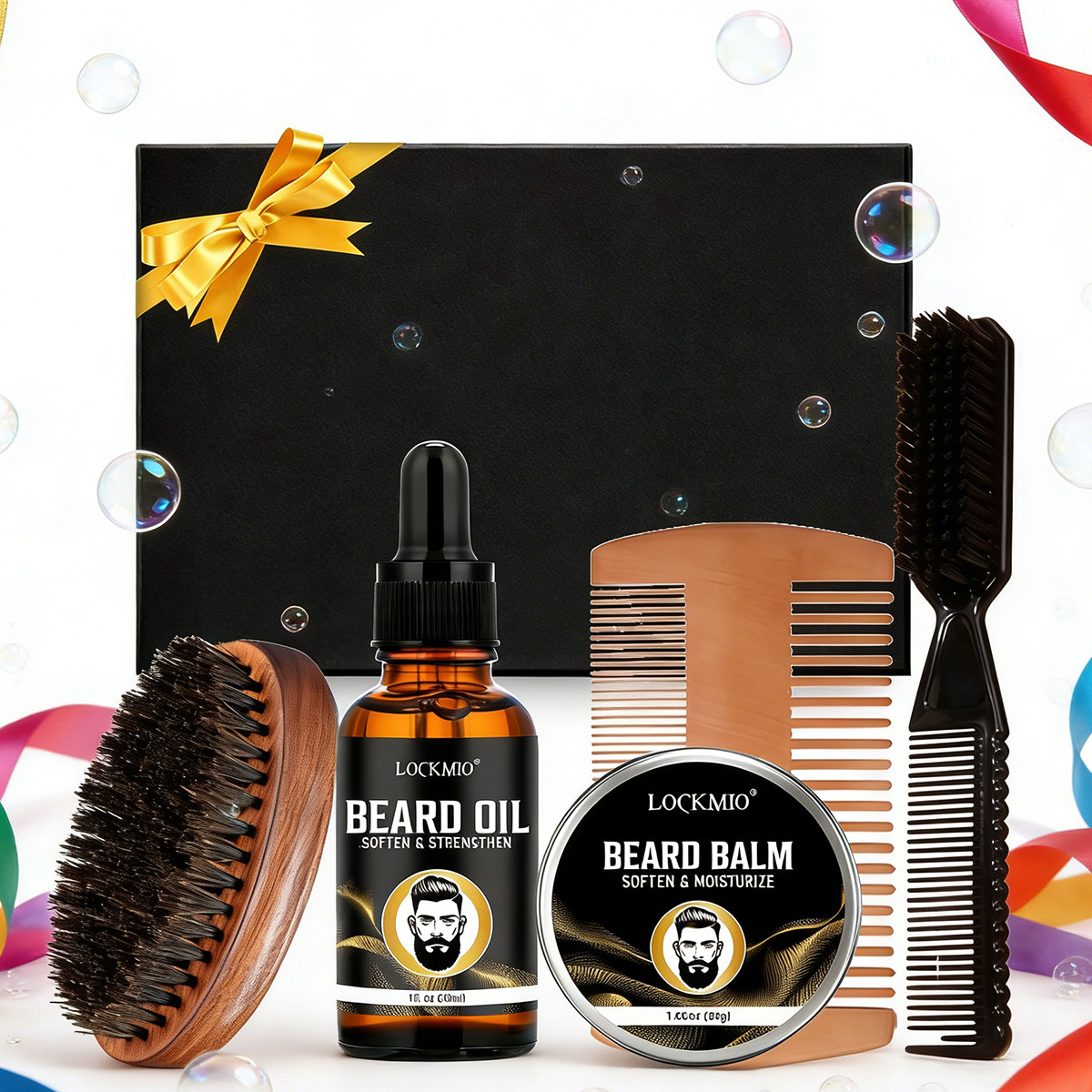 LOCKMIO Beard Care Styling Pro - Men Accessories Combo 评论和价格